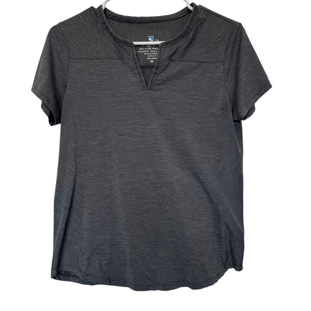 KUHL Women's Gray Performance Short Sleeve
